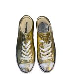 Converse  Chuck Taylor All Star CTAS OX Gold Lame Distressed Sneaker Holiday shoe Photo 5
