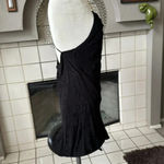 ZARA black jacquard slip dress with chain strap Material: satin xs Photo 1