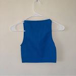 Cotton On  Seamless High Neck Cropped Tank Ribbed Blue XS-S Photo 1