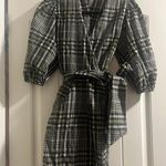 Ganni Plaid Wrap Dress Photo 0