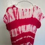 Lucky Brand Twist Front T-Shirt Magenta Tie Dye Photo 8
