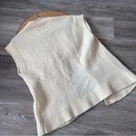 Vintage 80’s embroidered sleeveless cardigan vest cottagecore dainty floral‎ Size M Photo 2