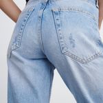 ZARA The True Slim Boyfriend Mom High Rise Waisted Ripped Distressed Jeans Denim Pants Photo 2