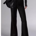 & Other Stories Velvet Flared Leg Trousers Paris Atelier Pants Black Size 12 Photo 4