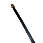 VTG Mimi Di N Bow Belt 1986 Gold Interlocking Front Clasp Statement Belt Buckle Black Photo 7