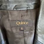 Quince  100% Leather Blazer in black Small Photo 5
