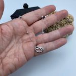 Sterling Silver Love Knot Minimalist Choker Necklace Silver Photo 3