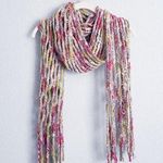 Urban Outfitters  Staring At Stars Multicolor Knit Ratty Crochet Scarf Photo 0