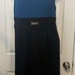Studio 1 Teal And Black Sleeveless Polyester Dress Size 16 business casual Blue Photo 0