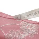 Forgotten Grace  Women’s Pink Embroidered Peasant Ruffle Top Photo 4