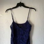 ZARA Woman Navy Blue Lace Camisole Tank Top V-Neck Whimsigoth Fairy Photo 2