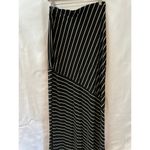 Matty M Black and White striped Maxi Skirt Size L Size L Photo 2