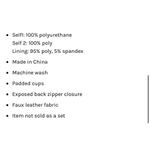 AFRM Koa Vegan Leather Crop Top in Port Royale Purple Photo 8