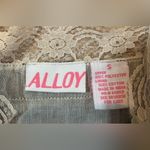 ALLOY Black and Cream Lace Trim Spaghetti Strap Dress Photo 10