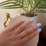 Sterling Silver SIZE 6 925 Stackable Round Dazzling Pink Cubic Zirconia Ring Photo 3