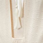 ZARA Cream White Embroidered Floral Lace V-neck Sleeveless Romper Jumpsuit Sz S Photo 6