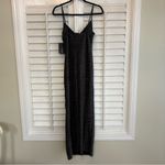 Liz & Sara Black Shimmer Stitch Maxi Dress Size‎ Large Photo 1