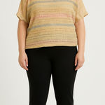 American Eagle  Outfitters Women's High-Low Lace Overlay Top Size Large Photo 0