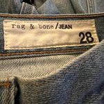 Rag and Bone  High Waist Lou Crop Jeans in Tivoli blue size 28 Photo 4