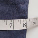 Ecru  blue denim cropped flare raw hem jeans size small Photo 10