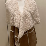 Xhilaration  brown furry vest size L Photo 0