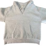 PINK - Victoria's Secret  Sherpa Hoodie Pullover Womens Large Gray Blue Cozycore NWT Photo 7