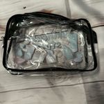 Clear Skincare Stuff Bag with Colorful Graphics Gray Photo 1