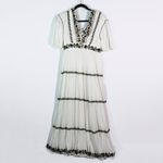 Ulla Johnson NEW  Alma Cotton Gauze Sequin Beaded Embroidered Tiered Maxi Dress 2 Photo 0