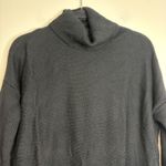 Boden Black Ribbed Turtleneck Sweater Tunic XS 100 Wool Photo 2