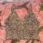 Brandy Melville tan cheetah print v neck tank top Photo 5