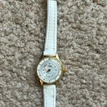 Prelude De‎ Lux women’s vintage dainty white/gold adjustable leather watch White Photo 0