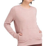 prAna  Aya Gravel dusty pink crewneck sweatshirt Athleisure Medium Photo 0