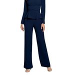 Dress the Population  Andreas Wide Leg Pants Navy Blue Large Photo 1