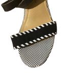 Chinese Laundry  Black & White Print Wedge Espadrille Sandals Women Sz 7.5 Photo 7