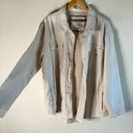American Eagle Outfitters Cream Military Shacket Shirt Jacket Size XL NWT Photo 1