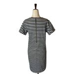 J.Crew Black and White Striped Short Sleeve Crewneck Mini Dress Size XS Photo 4
