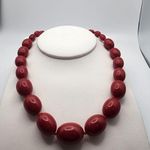 Trifari Vintage Red Beaded Necklace Photo 1