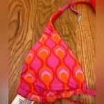 Seafolly Australia Reversible Bikini Top Pink and Orange size US 2 Photo 3