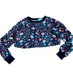 SheIn Christmas Candy Cane Cropped Long Sleeve L Photo 0