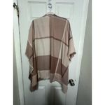 LC Lauren Conrad Shawl Women’s One Size Blush Pink Plaid Warm Cozy Knit Wrap Photo 1