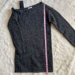 Lovers + Friends Dress Sweater One Shoulder Asymmetrical Mini Gray Sz S Photo 9