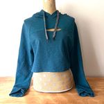 Body Glove  Teal Peekaboo Crop Hoodie NWOT Photo 0
