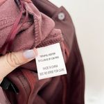 Lucy Paris [] Burgundy Faux Leather Belted High Rise Kick Flare Pants Sz Medium M Photo 10