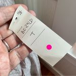 After Market Striped Wrap Midi Dress Beige Tan Spaghetti Strap Tie Waist Photo 5