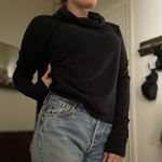 Free People  black cowl neck sweater size small‎ Photo 1
