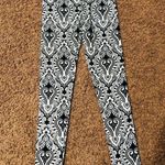 Forever 21 Women’s High Rise Stretch Long Leggings Pants Print Black White Small Photo 1