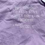 ZARA  Top Lilac T Shirt Frill Hem Logo Print Short Sleeve Size Photo 2