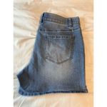 d.jeans Women's Blue Denim Chino Shorts Size 14 Casual Summer 5" Inseam Photo 3