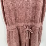 Jockey Pink Luxe Lounge Brushed Ribbed Drawstring Waist Tank Romper Size XL Photo 7