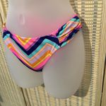 Victoria's Secret 2 Piece Bikini Bright Rainbow Chevron Stripes Halter Top M Photo 7